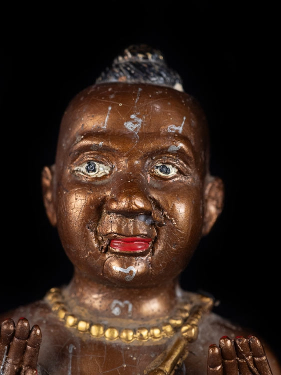 กุมารทองขี่วัวธนู หลวงพ่อแย้ม วัดสามง่าม จ.นครปฐม รุ่นแรก ขนาดใหญ่พิเศษ-1